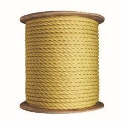 Picture of 3-Strand Twisted Yellow Polypropylene Rope - Jumbo Reels