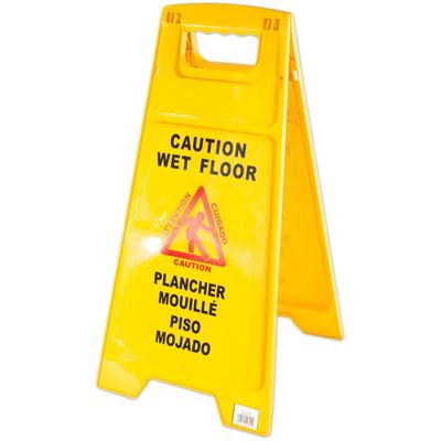 Picture of AGF Trilingual Caution Wet Floor Sign