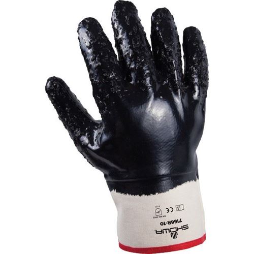 Picture of Showa Best Nitri-Pro 7166R Nitrile Fully Coated Glove - Large