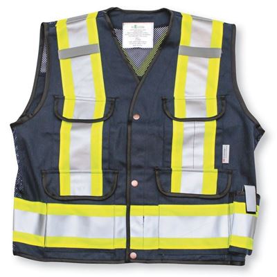 Picture of Big K K700 Navy Blue Supervisor Safety Vest