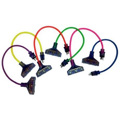 Picture of Pro Glo® Lighted Triple Outlet 14/3 Cord Adapter