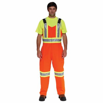 Picture of Ground Force® Style 851GF Orange Standard Insulated Polycotton Overall with Reflective Tape - 2X-Large