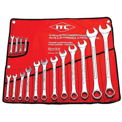 Picture of ITC® Metric Combination Wrench Set - 16 Piece