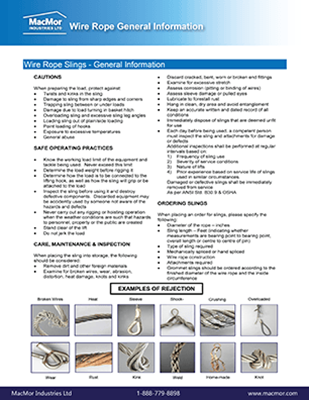 Picture for MacMor - Wire Rope - General Information