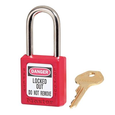 Picture of Master Lock Model 410RED Zenex™ Thermoplastic Safety Padlock