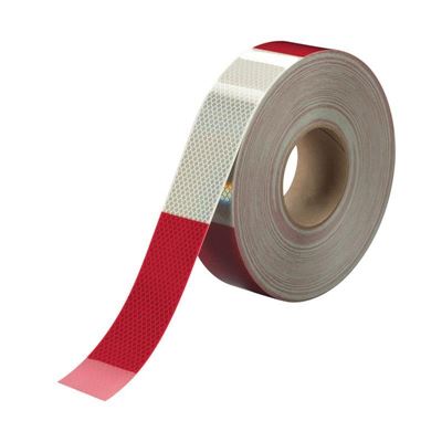 Picture of 3M Red/White Conspicuity Tape - 2" x 150'