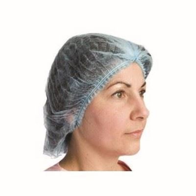Picture of Blue Pleated Poly Cap - Size 21"