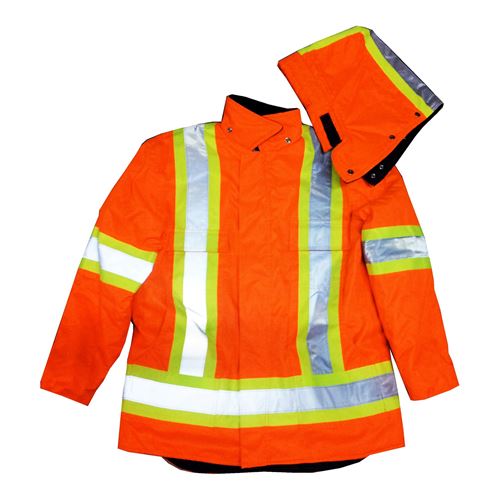 Picture of Stalworth Style 299 Orange Premium Waterproof Insulated Hydro Parka with Reflective Tape