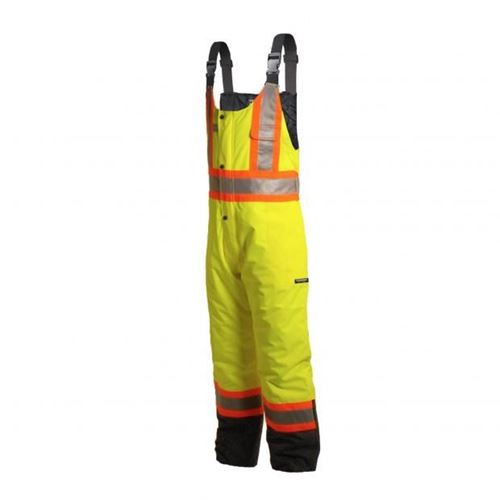 Picture of TERRA Hi-Viz Lime Insulated 300D Winter Insulated Bib Overall