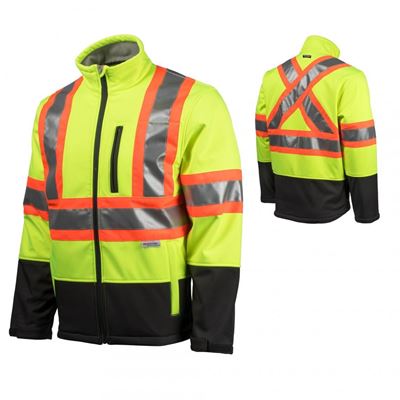Picture of TERRA Yellow Hi-Viz Softshell Jacket with Reflective Tape