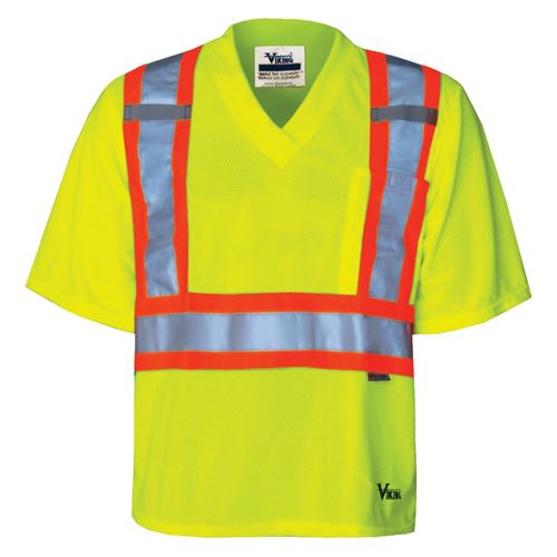 Picture of Viking® Green 6005 Journeyman V-Neck Safety Shirt