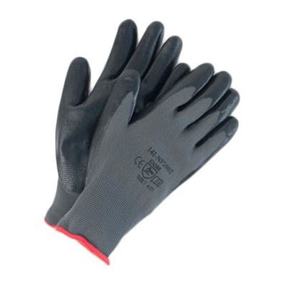 Picture of Wayne Safety Black Foam Nitrile Palm-Coated Gloves - Size 7